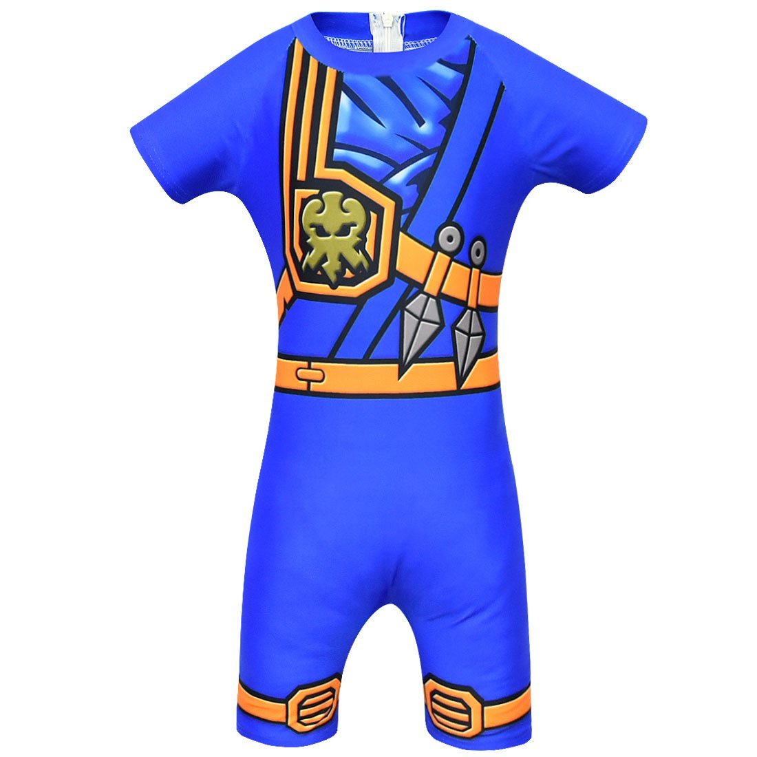 Children's play with wate new conjoined cosplay Boy phantom sets ninja kids ninjago costume Swim suit - Azufun