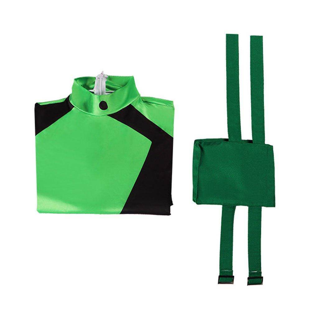 Kim Possible Shego Costume Bodysuit Jumpsuit Party Halloween - Azufun