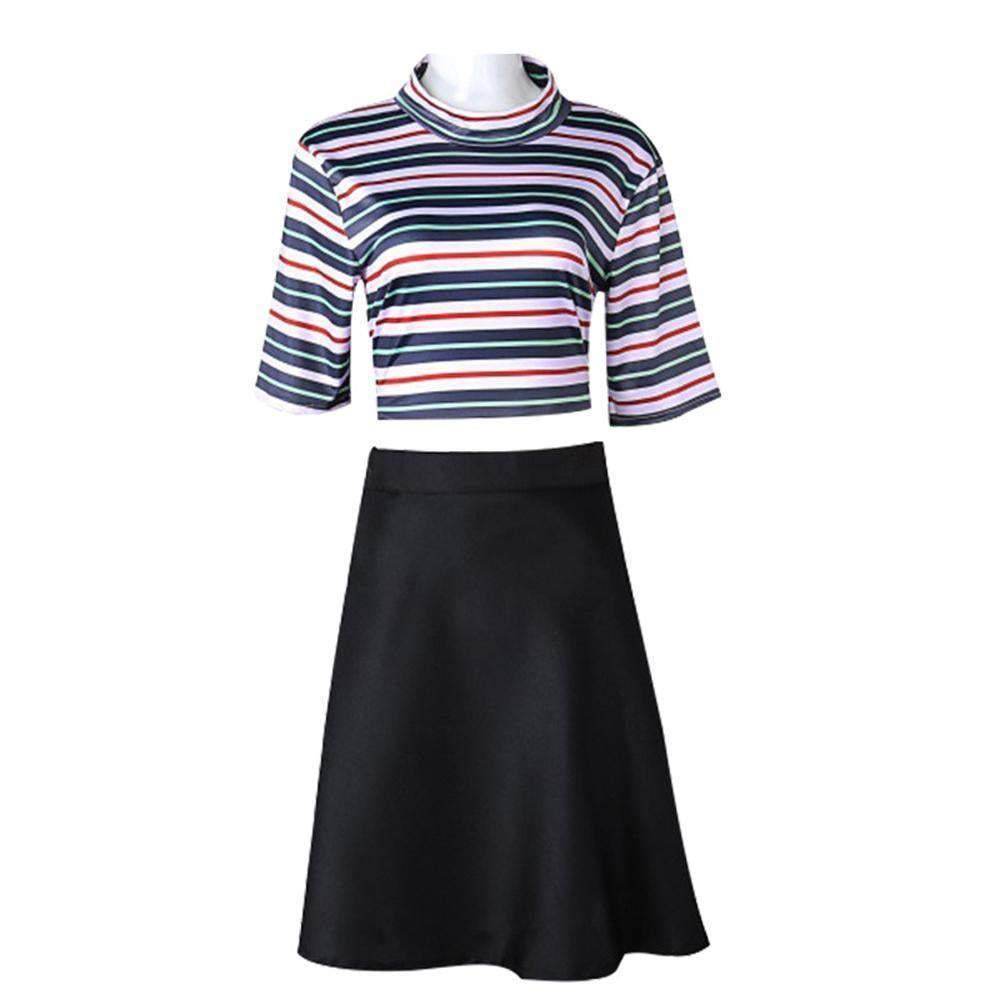 Manga Killing Stalking Yoonbum Cosplay Costume Casual T-Shirt Skirt Halloween Carnival Uniforms Party Dress for Women - Azufun