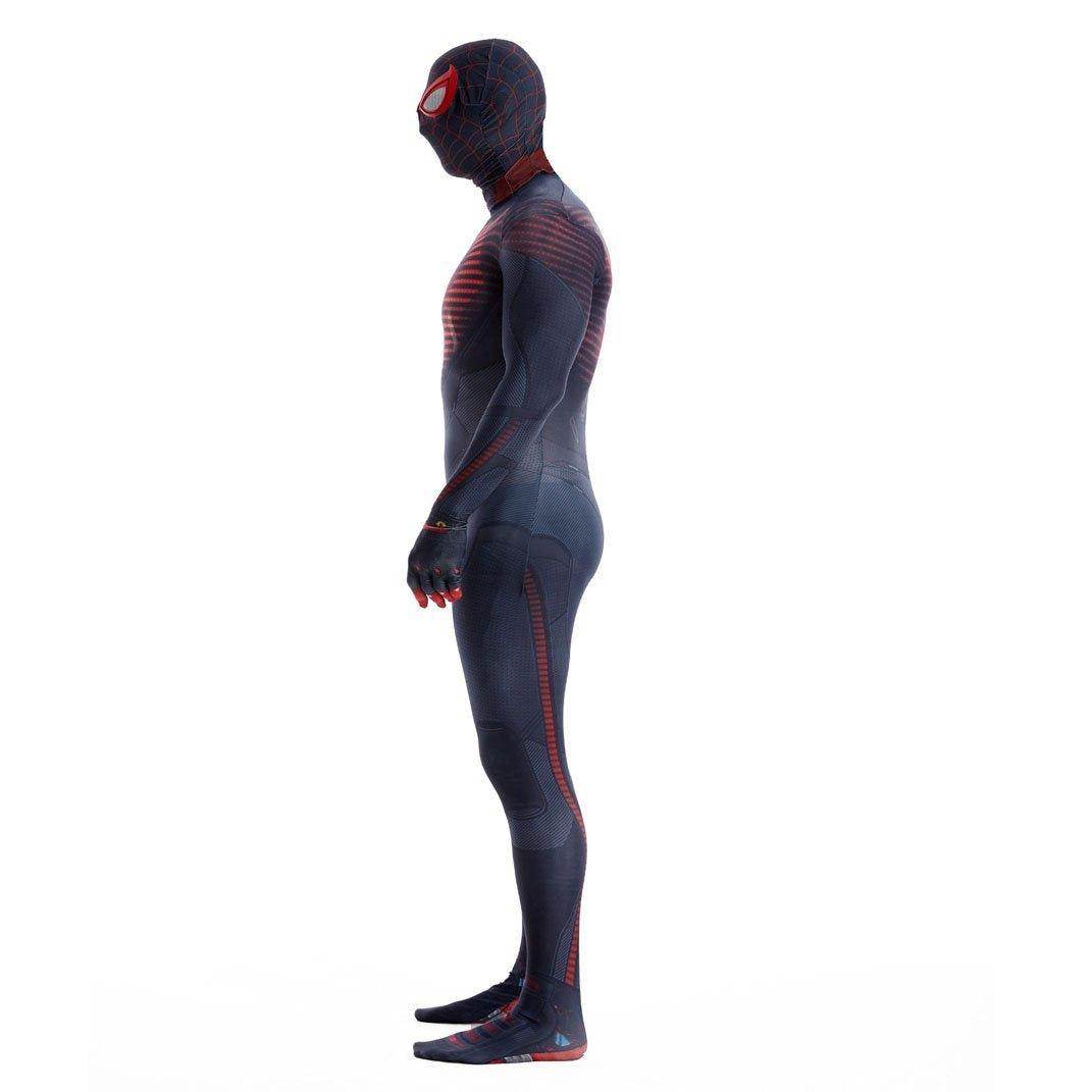 Miles Morales Spider Man PS5 Cosplay Suit Ultimate Costume for Kids and Adults - Azufun