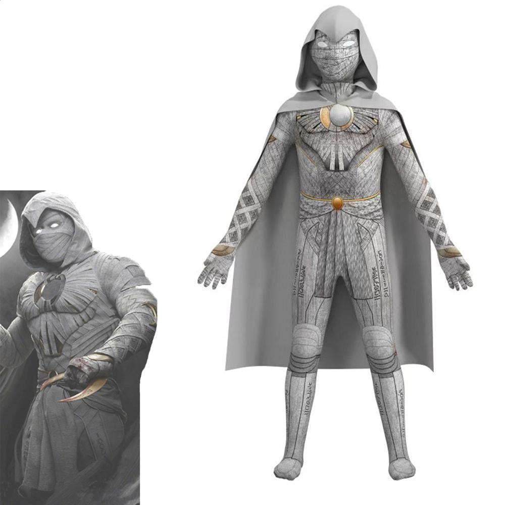 Moon Knight Drax Cosplay Costume Halloween Jumpsuit Outfit Suit Dress Up For Kids - Azufun