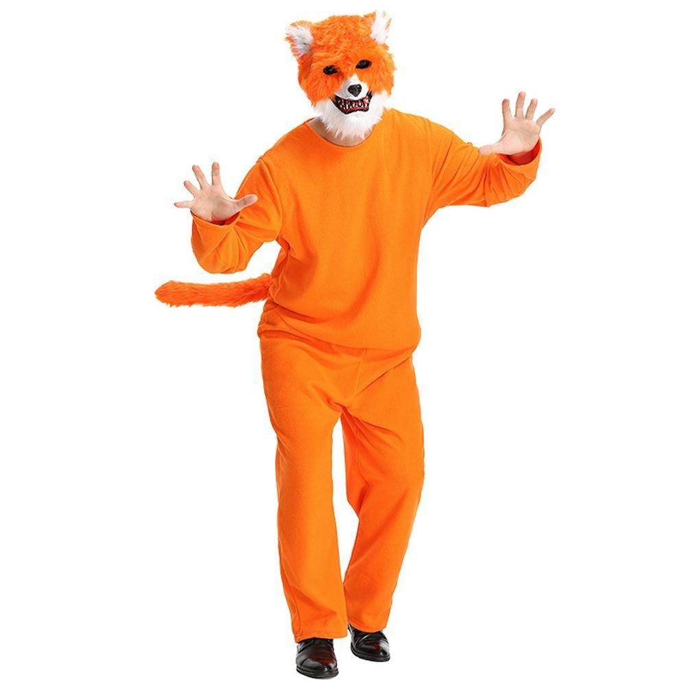 Mr. Sly Fox Animal Adult Jumpsuit Cosplay Costume Carnival - Azufun