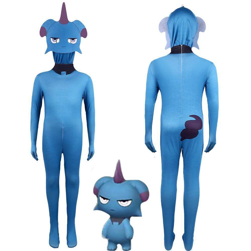 Plawworld Game Grizzbolt Depresso Cattiva Incineram Costume Cosplay Jumpsuit - Azufun