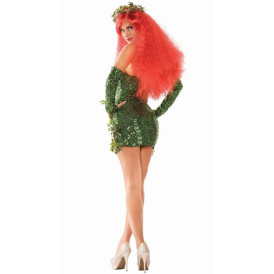 poison ivy costume women dress Halloween - Azufun