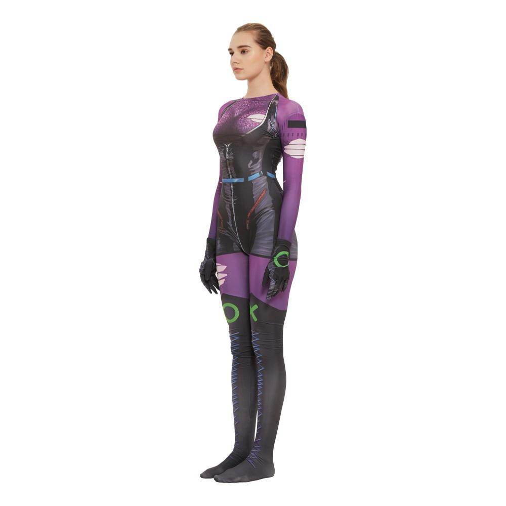 Punchline Alexis Kaye Cosplay Costume Joker's New Girlfriend Jumpsuit - Azufun