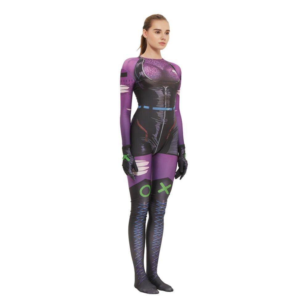 Punchline Alexis Kaye Cosplay Costume Joker's New Girlfriend Jumpsuit - Azufun