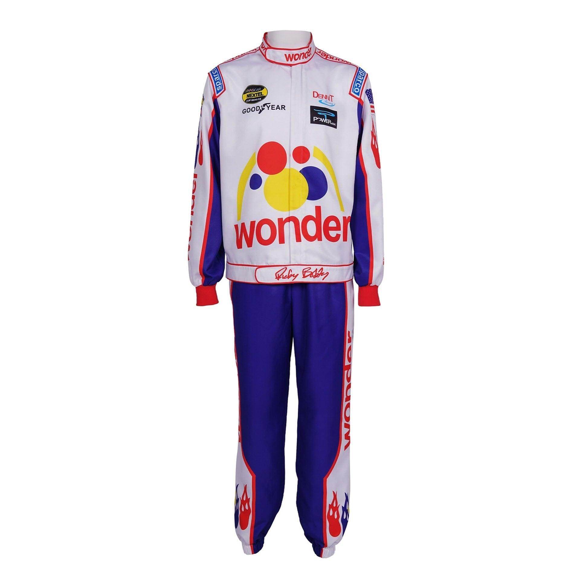 Ricky Bobby Nascar Cosplay Costume Talladega Nights Wonder Bread Racing Apparel - Azufun