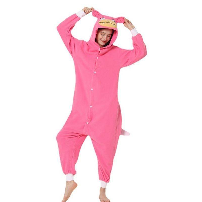 Slowpoke Kigurumi Onesies Anime Pokemon Pajamas Pyjamas Halloween Costume - Azufun