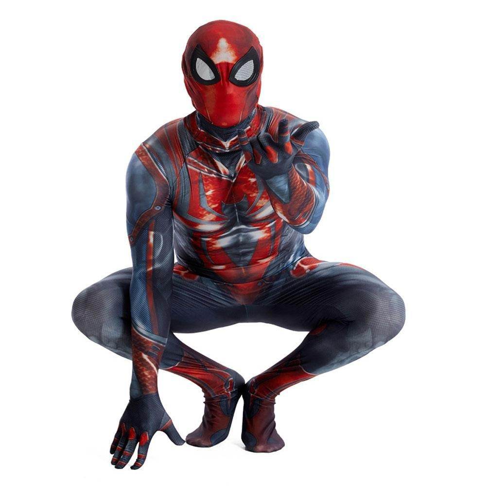Spider Armor MK III Spider Man Peter Parker Shimmering Cosplay Suit PS4 Costume - Azufun