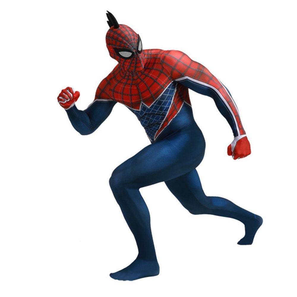 Spider-Man Punk Hobart Brown Cosplay Costume Jumpsuit Across the Spider-Verse Edition - Azufun