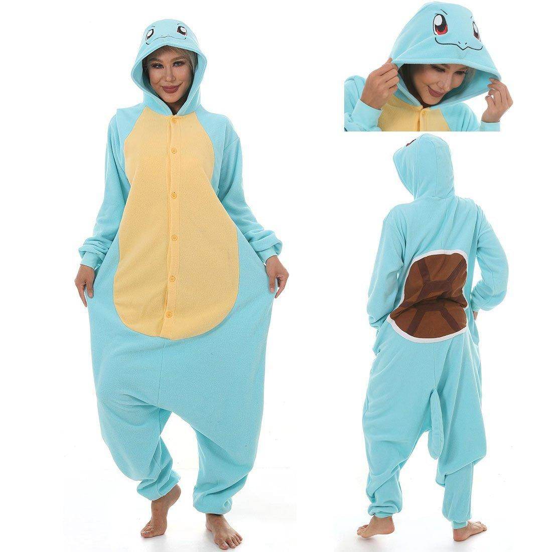 Squirtle kigurumi onesies Costume Adult women men Couples - Azufun