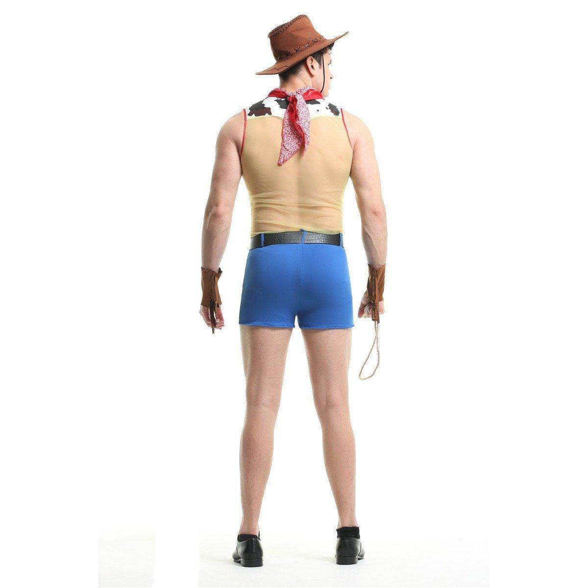 Stag Do Party Fancy Dress Costume Sheriff Woody Night Club For Men - Azufun