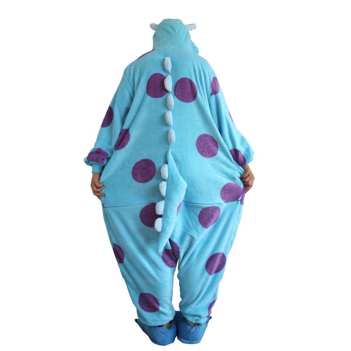 Sully Monster kigurumi Onesies Animal costume Pajamas for Adult