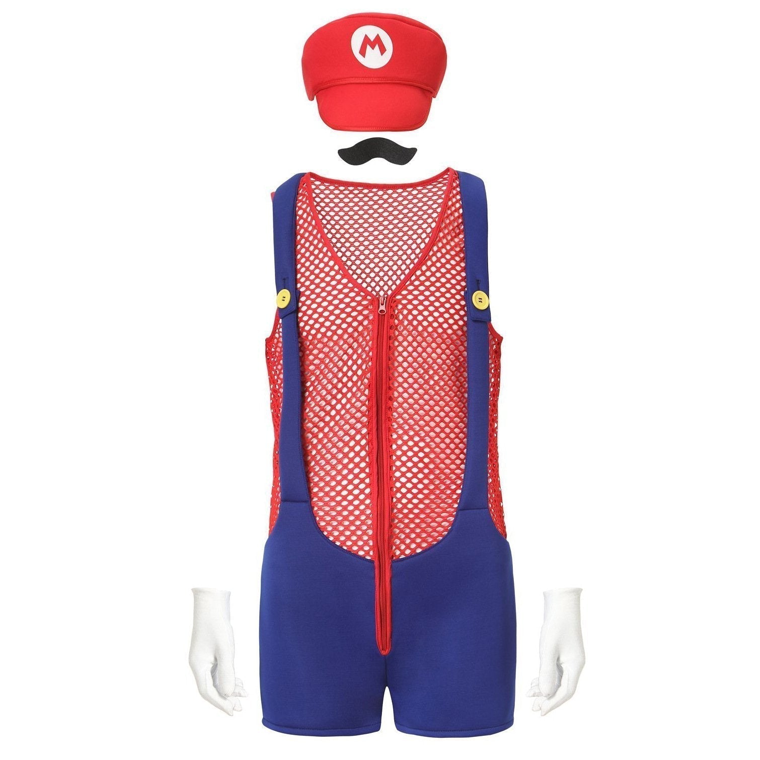 BuySuper Mario Bros. COS Men's Party Straps Uniform Halloween Costume Now Cheaper With 3 - 5 Days Ship - PajamasBuy