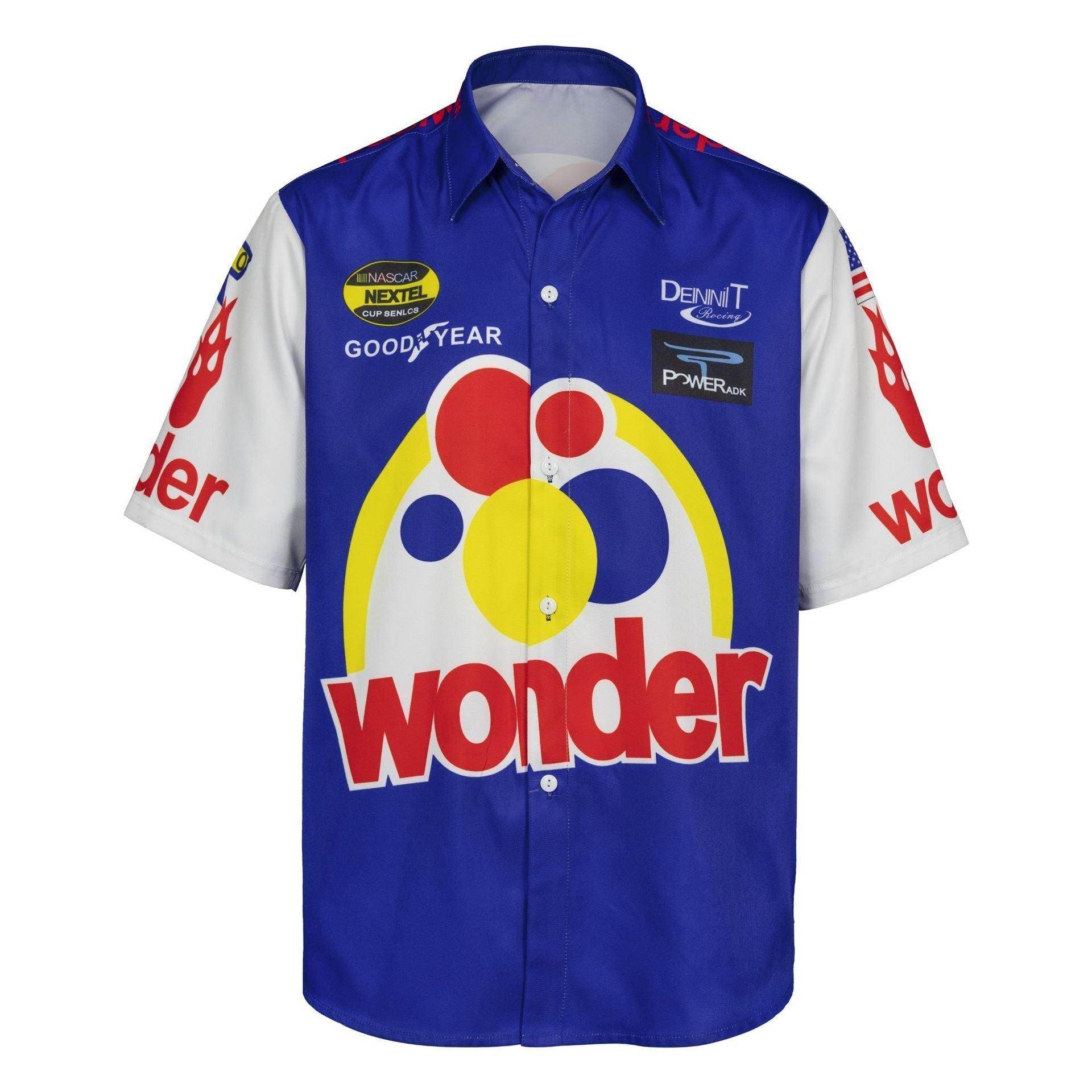 Talladega Nights Ricky Bobby Racing Shirt and Hat Set Men's Short Sleeve Casual Costume - Azufun