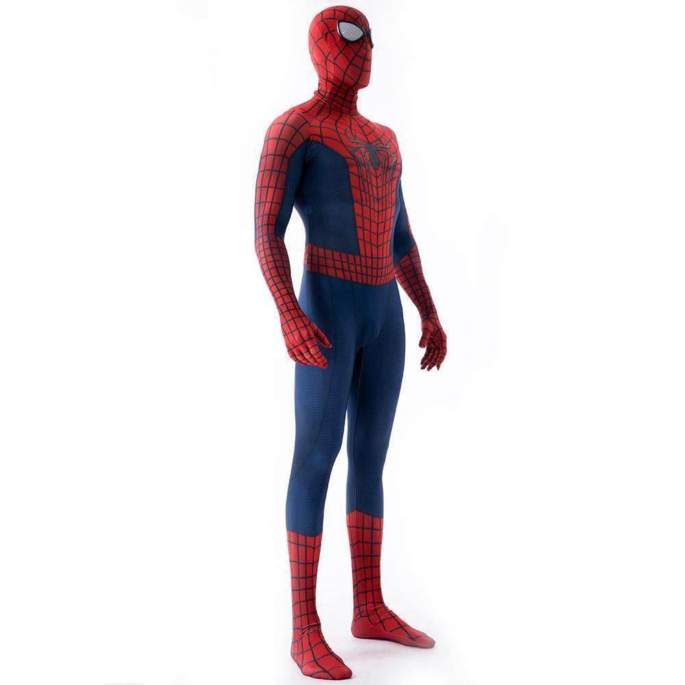 The Amazing Spider-Man Peter B Parker Costume Cosplay Jumpsuit Halloween Zentai For Adult Kids - Azufun