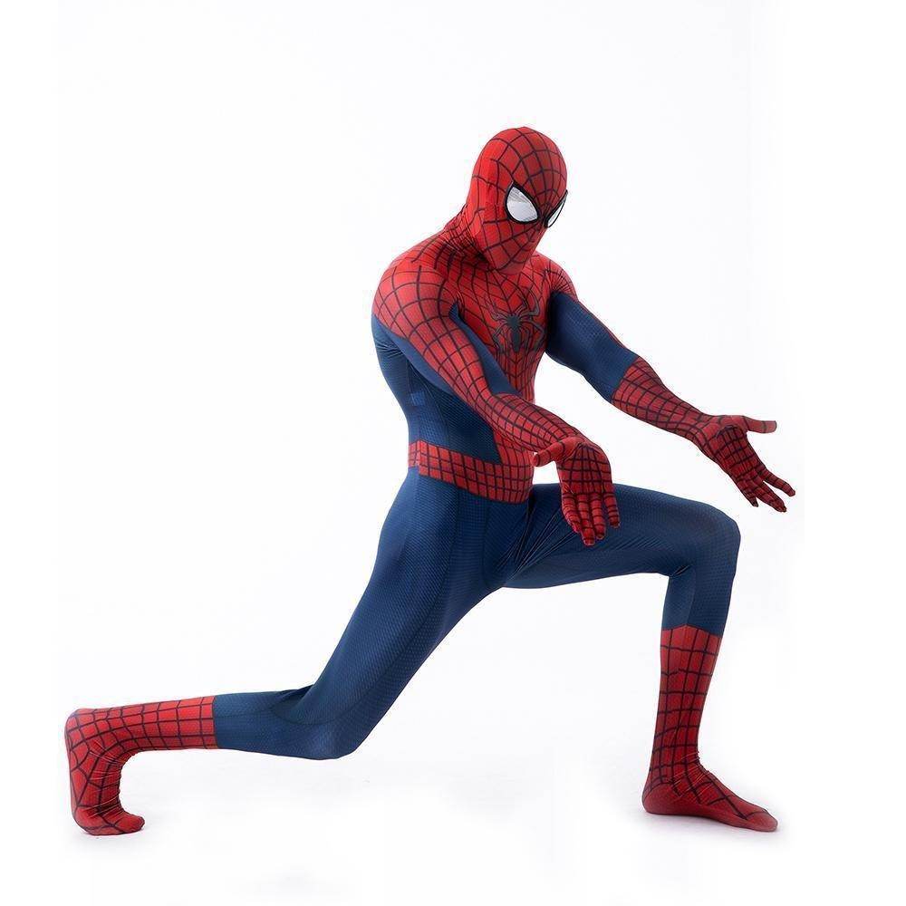 The Amazing Spider-Man Peter B Parker Costume Cosplay Jumpsuit Halloween Zentai For Adult Kids - Azufun