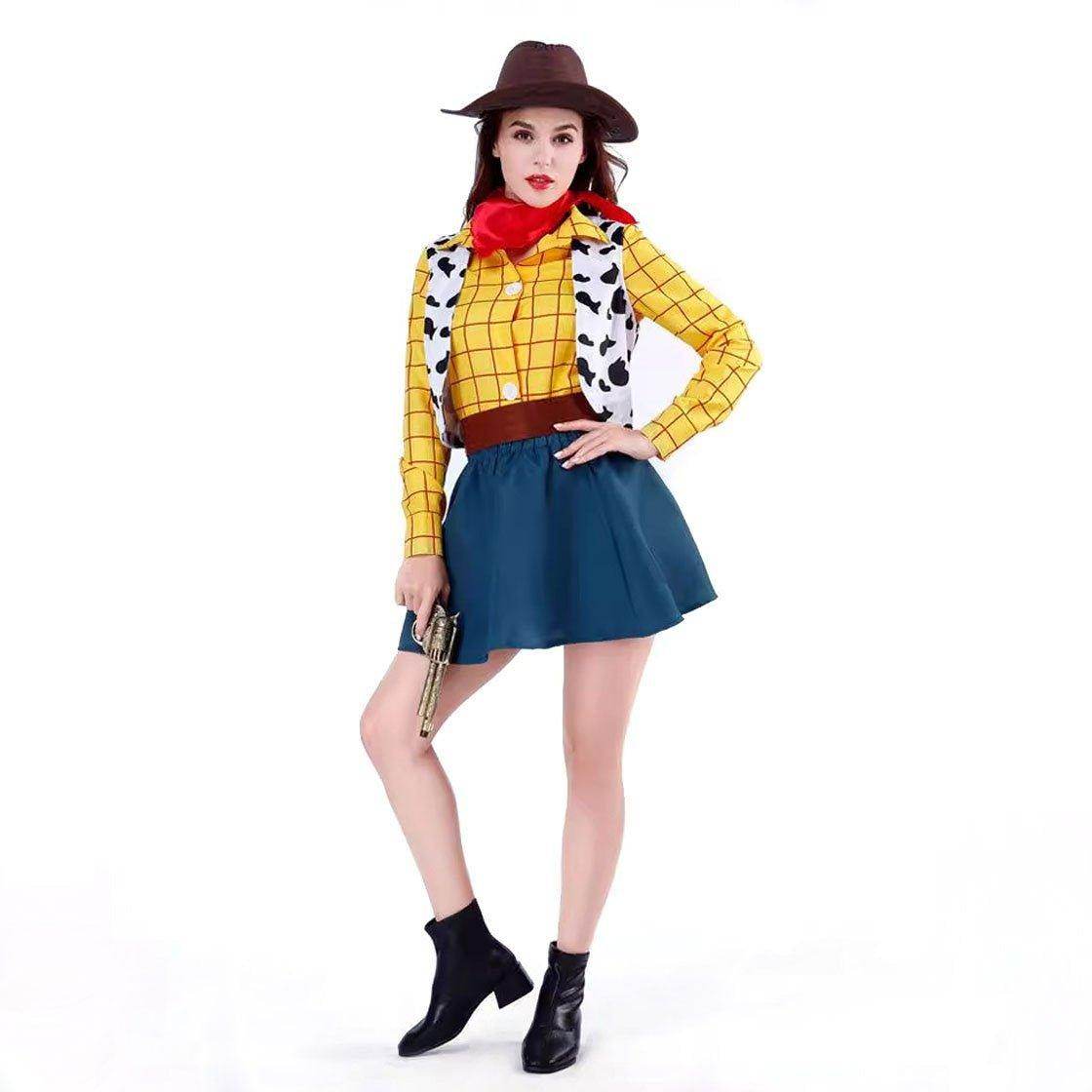 Toy Story 4 Woody Costume Halloween For Women Adult - Azufun