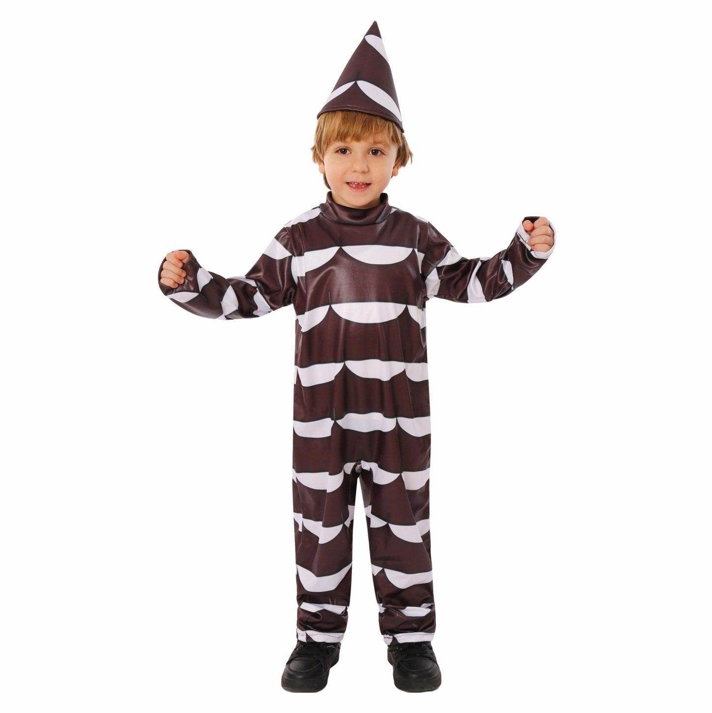 Willy Wonka Kids Chocolate Costumes Movie Jumpsuit Party Cosplay Halloween - Azufun