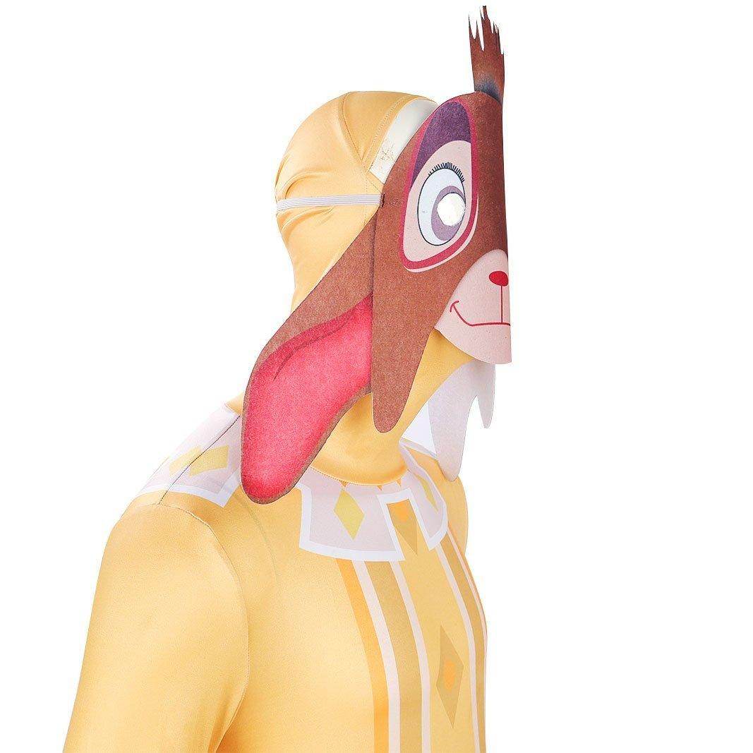 Wish Asha Valentino Cosplay Costume Adult Sheep Jumpsuit with Mask - Azufun