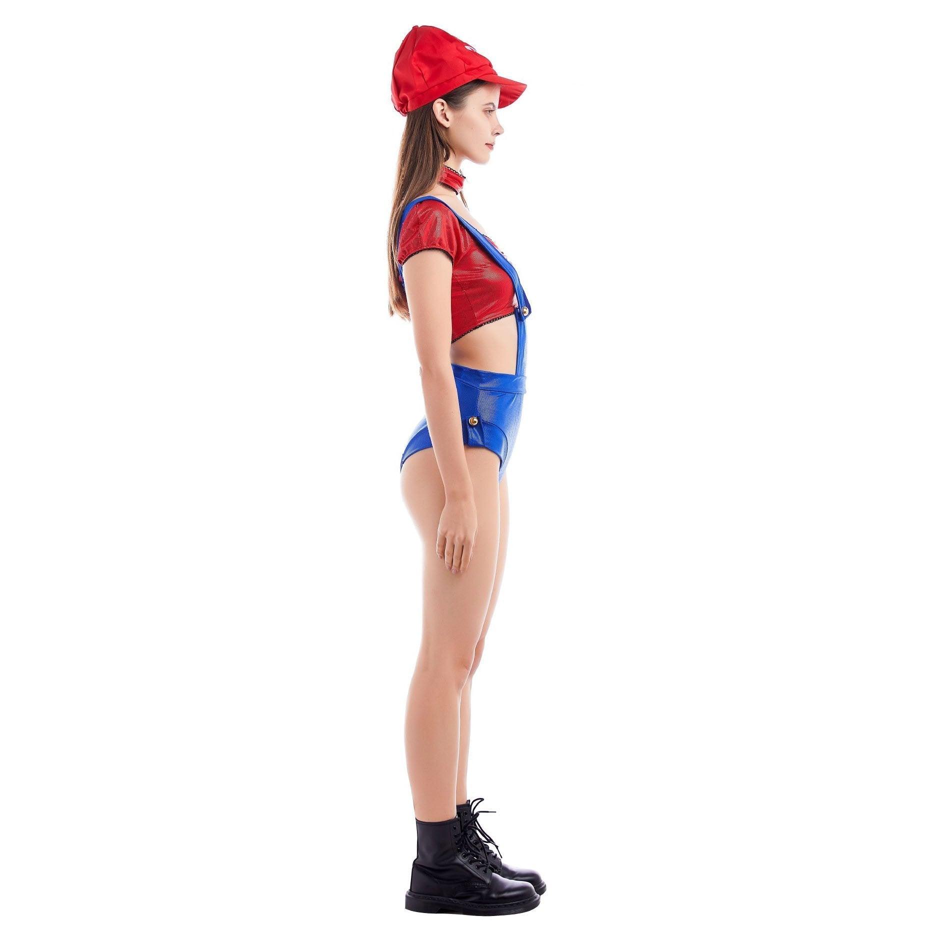 Women Super Mario Gamer Babe Halloween Costume - Pajamasbuy