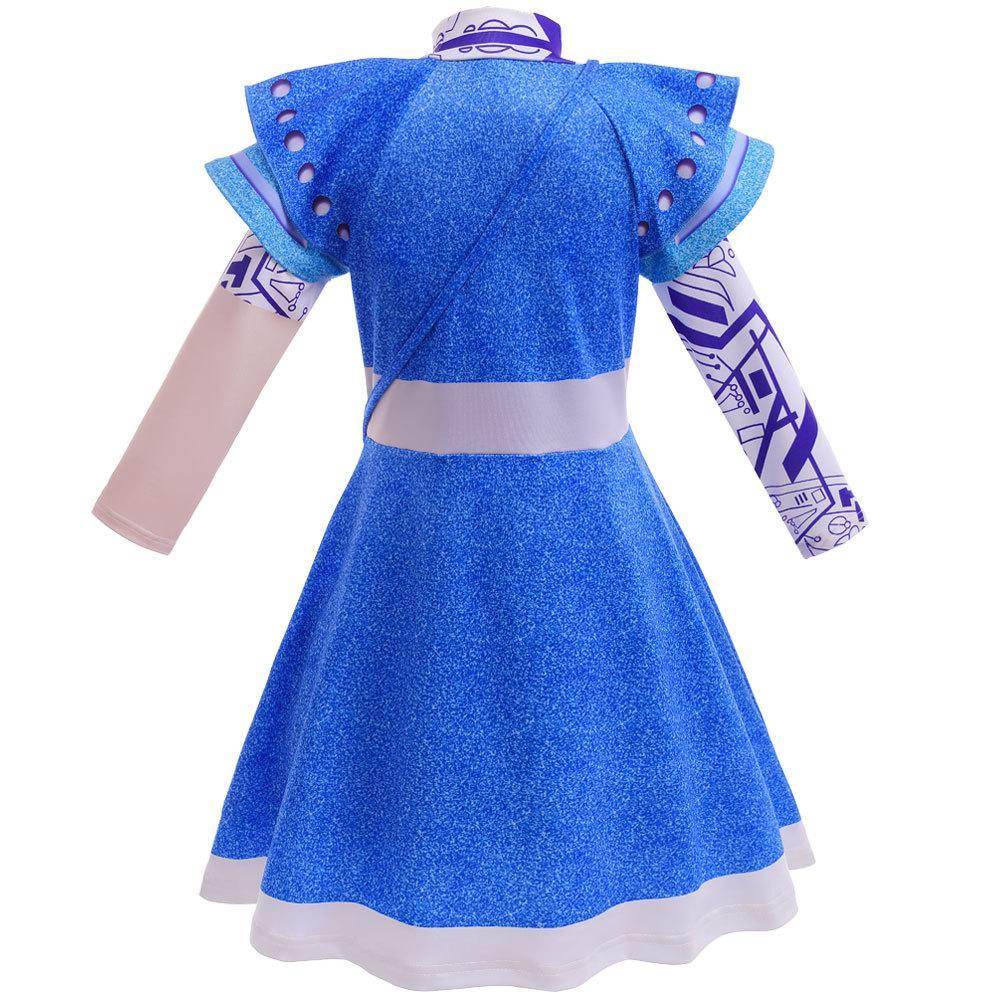 Zombie 3 Children's cheerleading cosplay costumes Halloween girls' dresses - Azufun