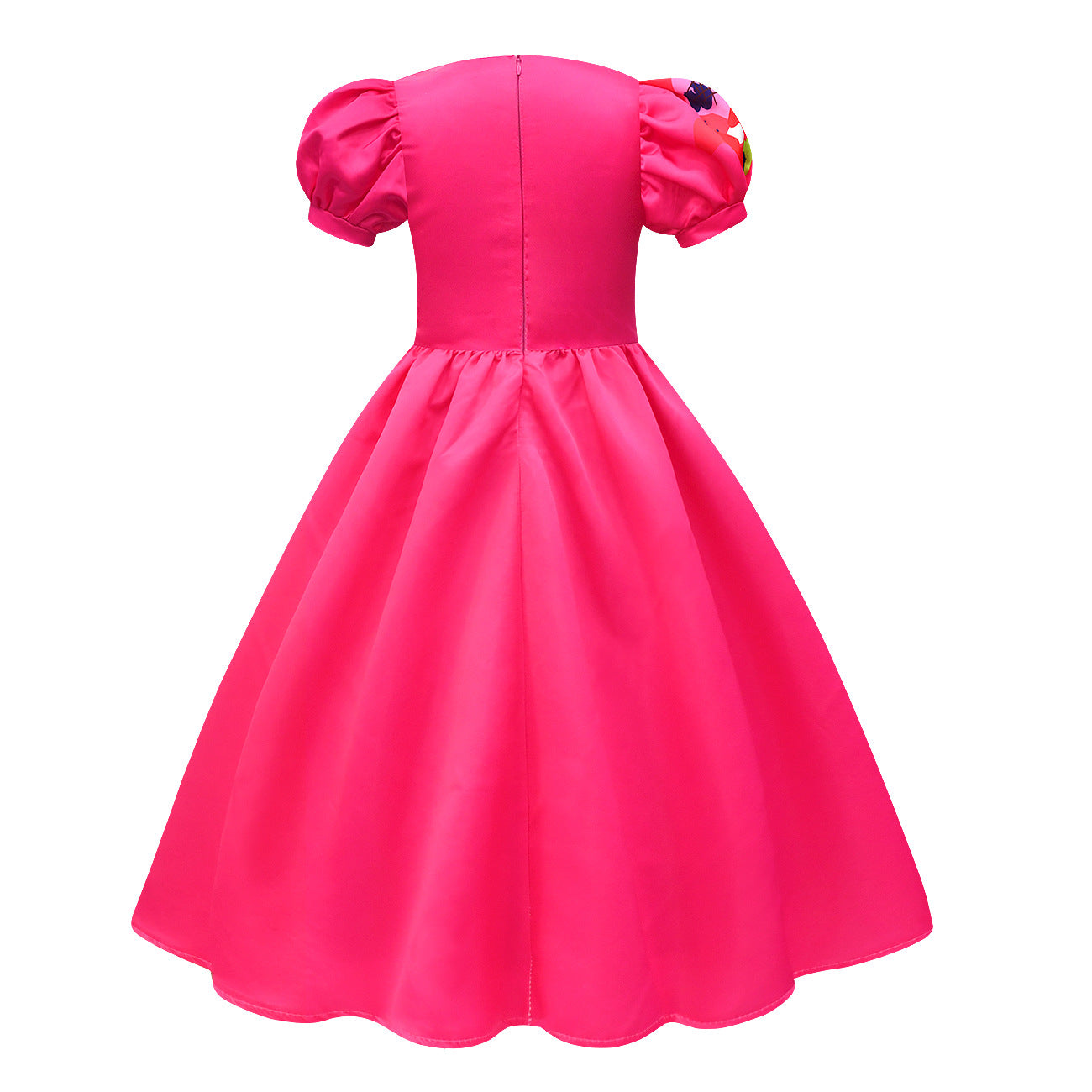 Barbie Movie Margot Long Puff Sleeve Dress Halloween Outfits Cosplay Costume Carnival Suit Kids