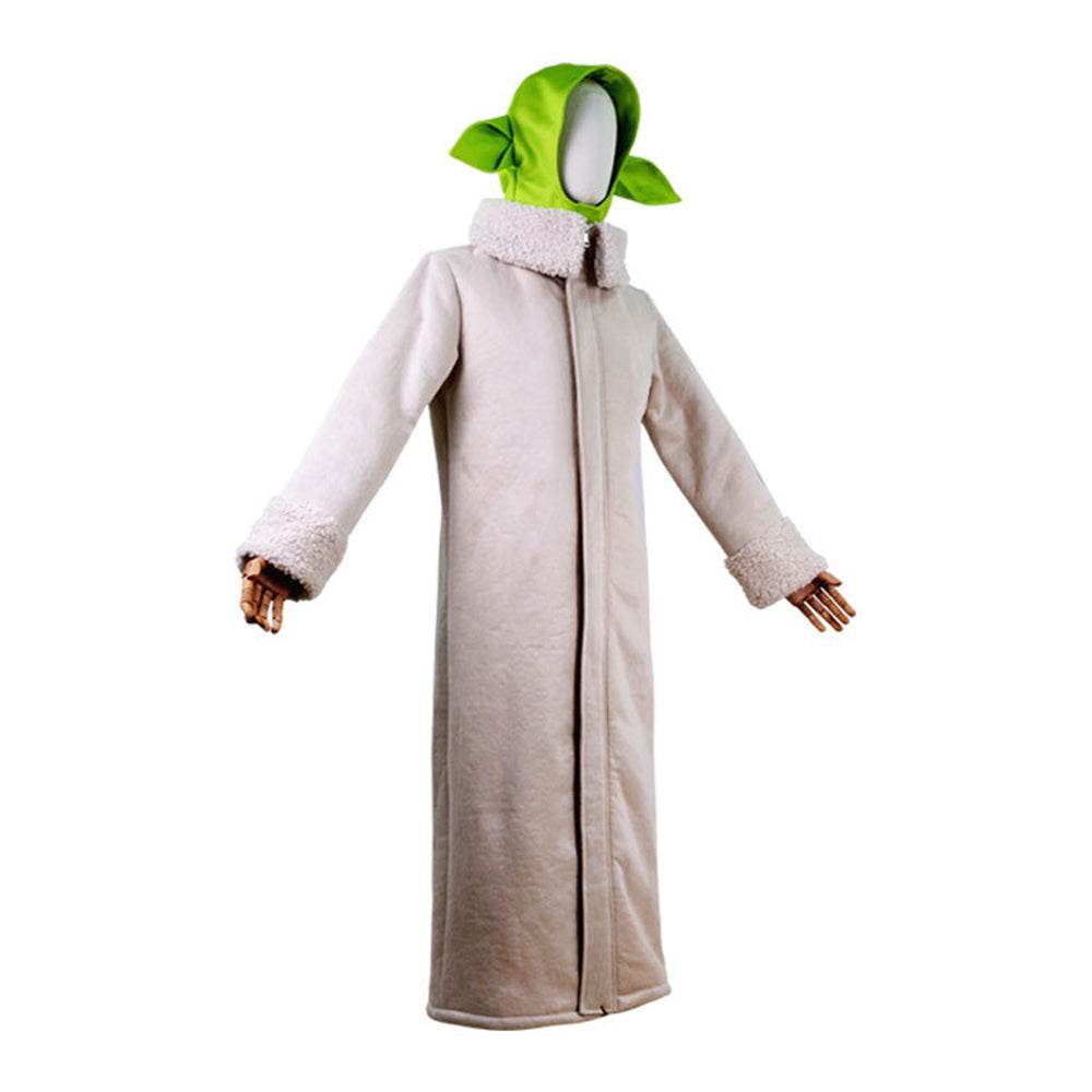 Baby Yoda Cosplay Costume Robe Hat Outfits Carnival Suit - Azufun