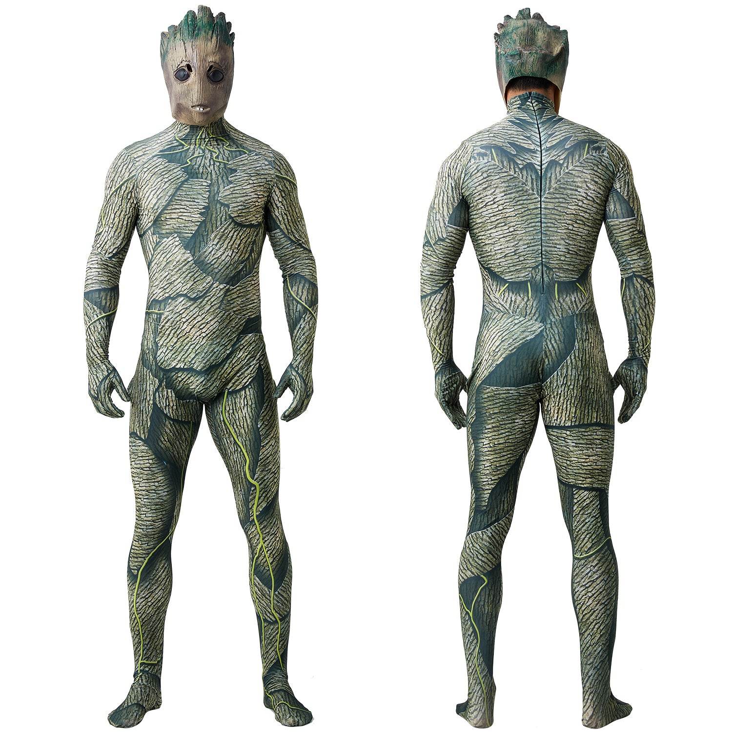 Groot Cosplay Costume Jumpsuit Zentai Party Carnival - Azufun