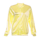 1950s Grease Pink Lady Ladies Satin Jacket Top Fancy Dress Up Costume - Azufun