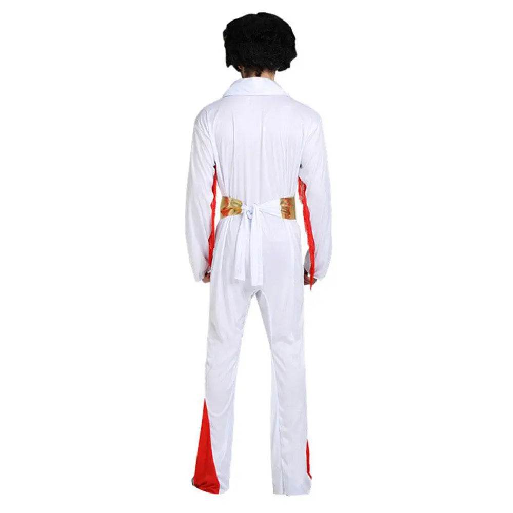 1970s Elvis Retro Costume 70s Costumes Jumpsuit - Azufun