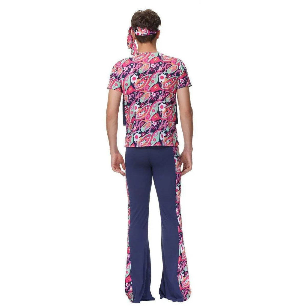 1970s Retro Disco Couple Hippie Hhip Hop Stage Costume Women Men Fancy Dress Halloween - Azufun