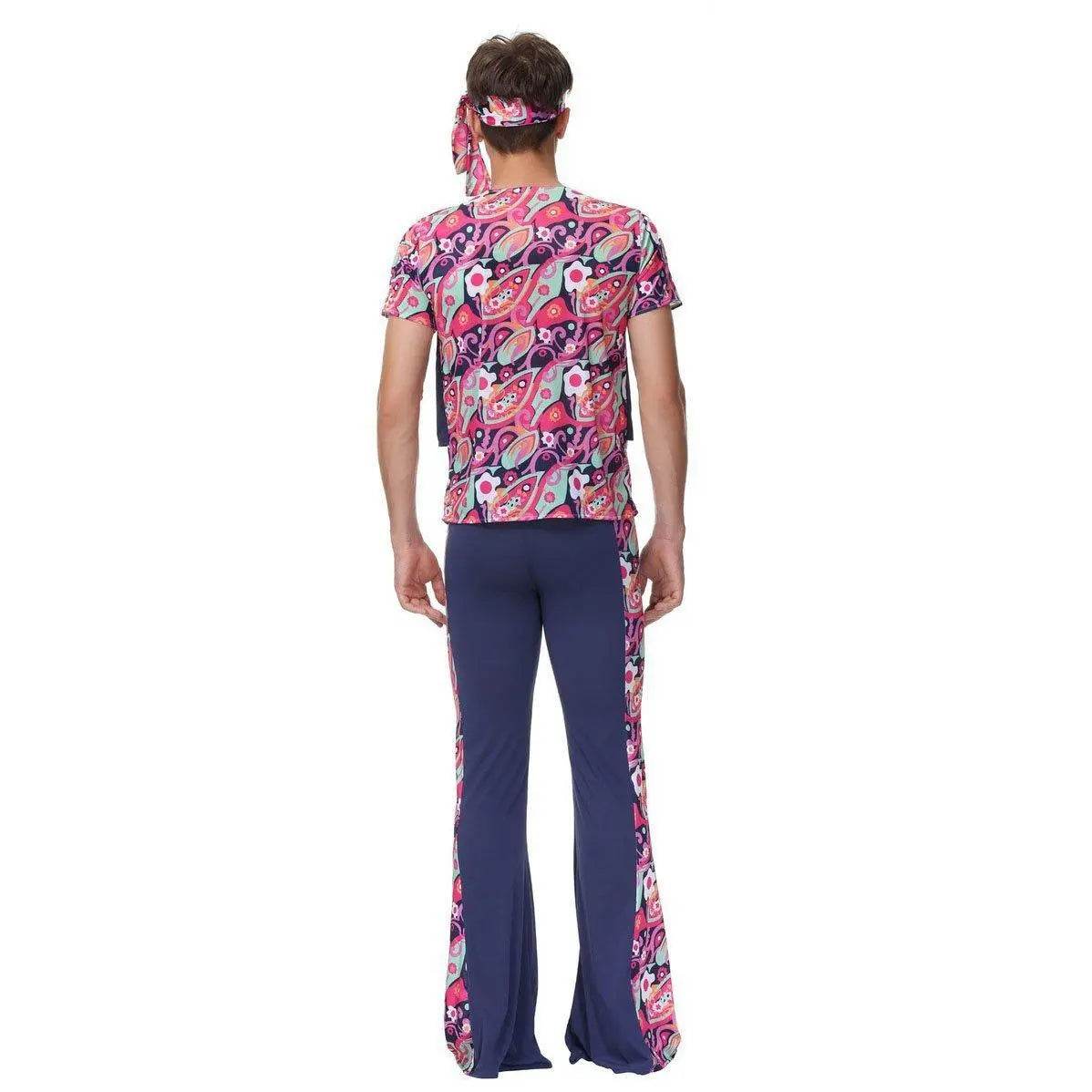 1970s Retro Disco Couple Hippie Hhip Hop Stage Costume Women Men Fancy Dress Halloween - Azufun