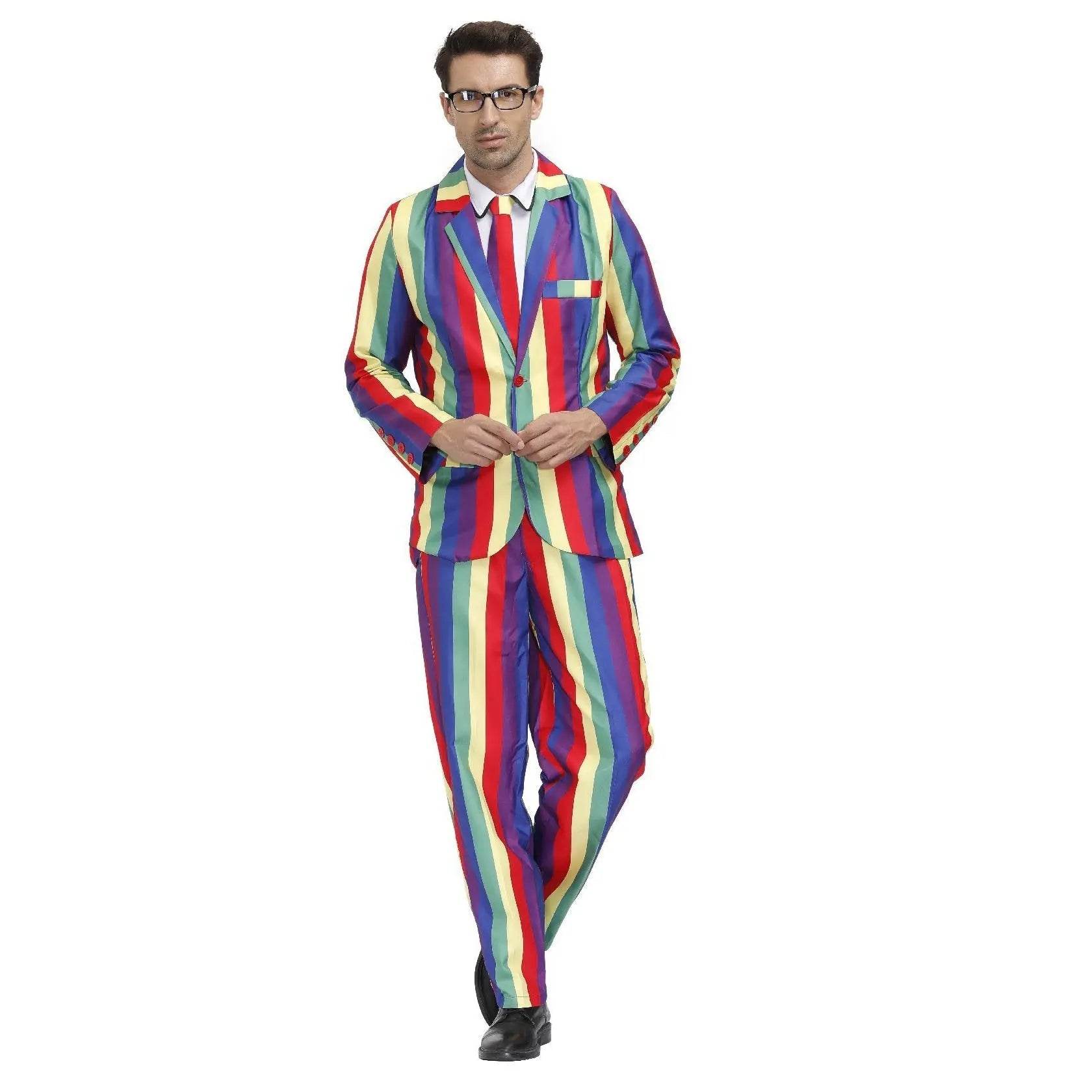 1980s Love Flower Print Suit 80s Costumes Cosplay Party Carnival - Azufun