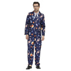 1980s Love Flower Print Suit 80s Costumes Cosplay Party Carnival - Azufun