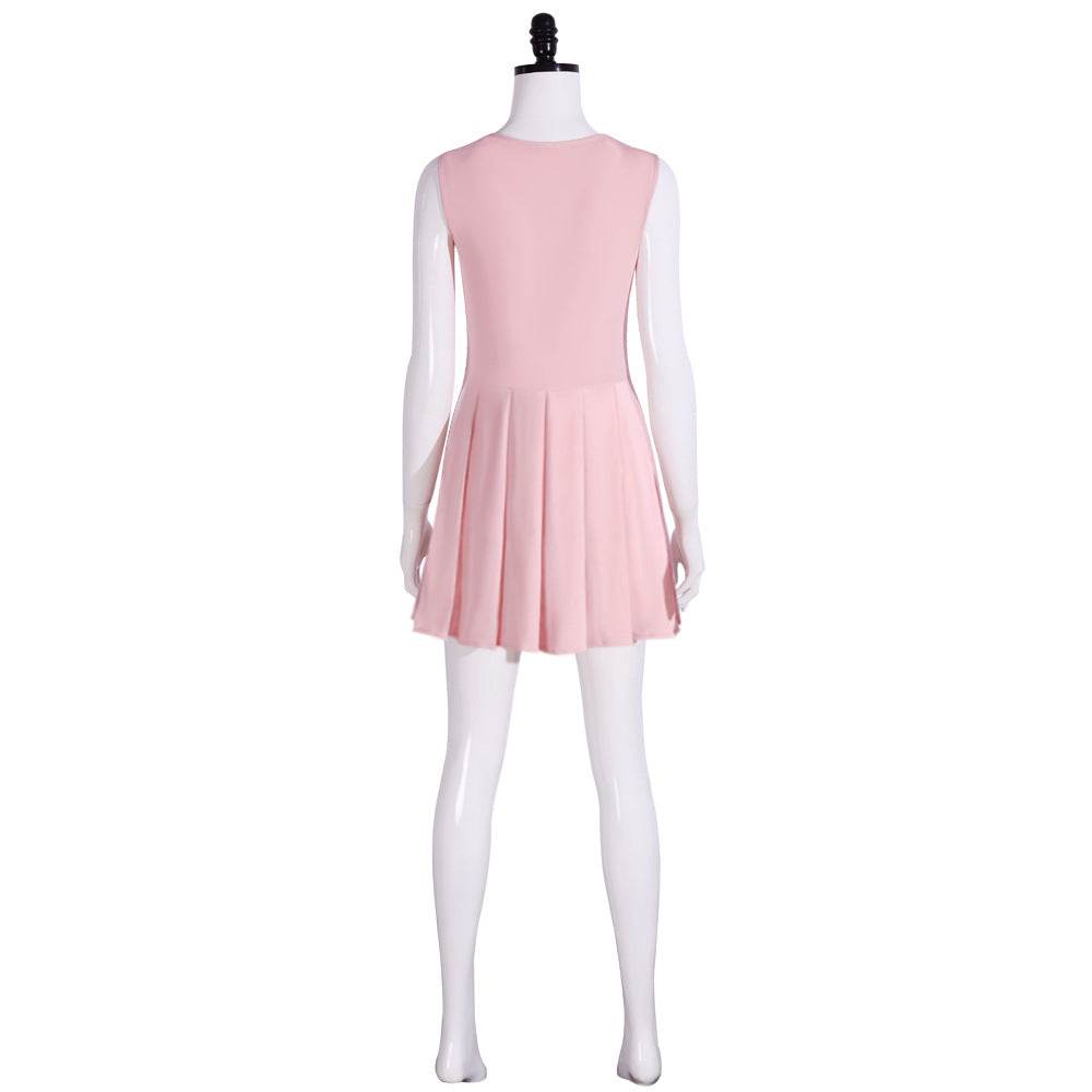 Wicked Glinda Pink Women Short Dress Outfit Carnival Cosplay Costume - Azufun