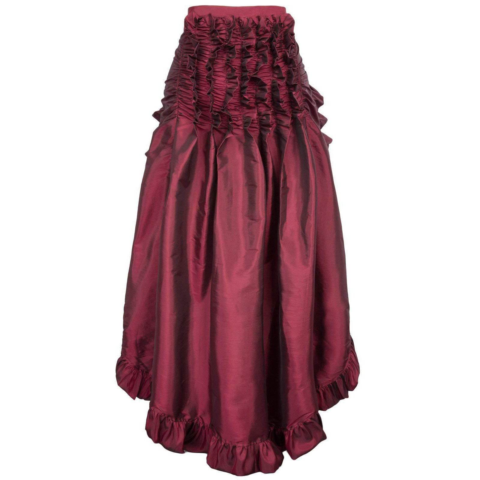 Medieval Women's Retro Style Pirate Waist Dance Skirt Dress - Azufun