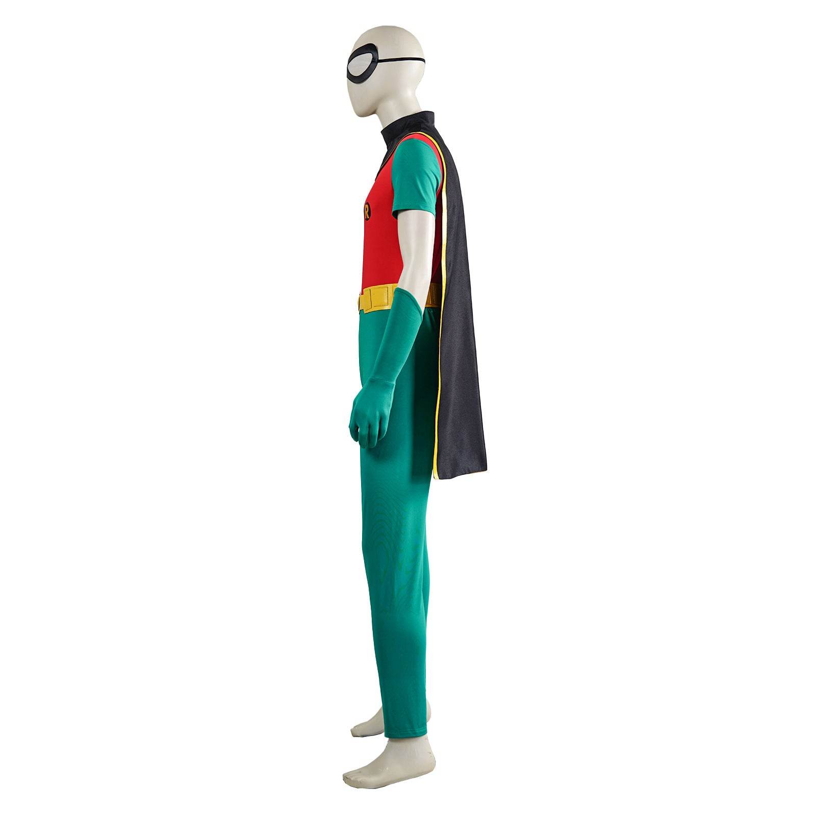Teen Titans Robin Costume Super Hero Halloween For Adult Full Set With Cape - Azufun