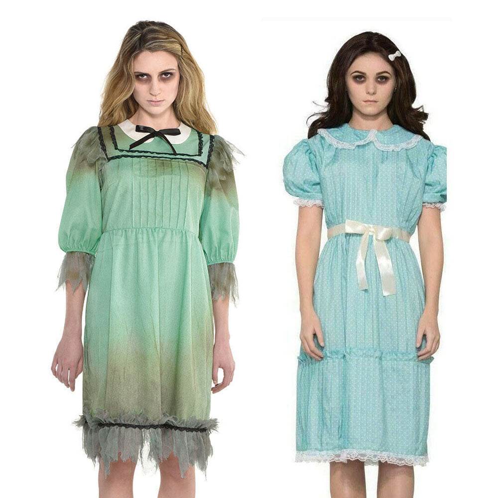 The Shining Grady Twins Costume Cosplay Halloween for Girls Women - Azufun