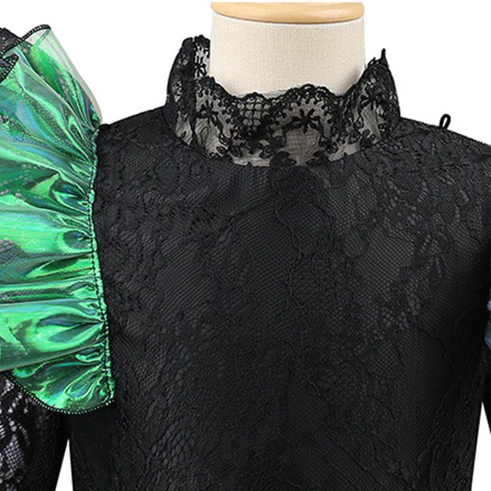 Wicked Black lace dress Halloween holiday party dress - Azufun