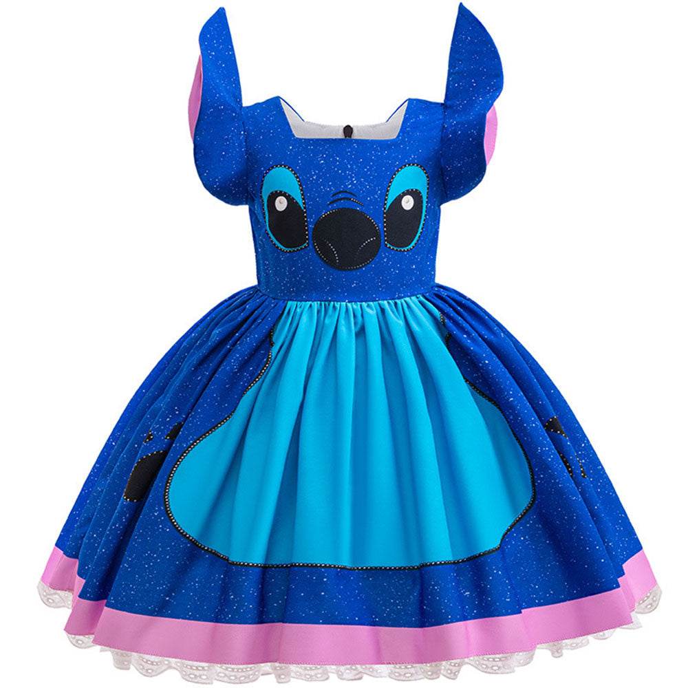 Stitch girls cute cosplay dress Costume tutu skirt Halloween - Azufun