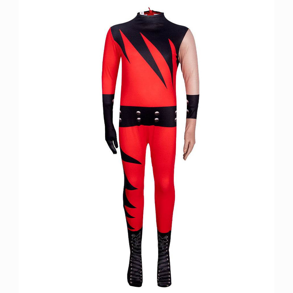 WWE wrestler Kane jumpsuit Cosplay Costume For Kids - Azufun