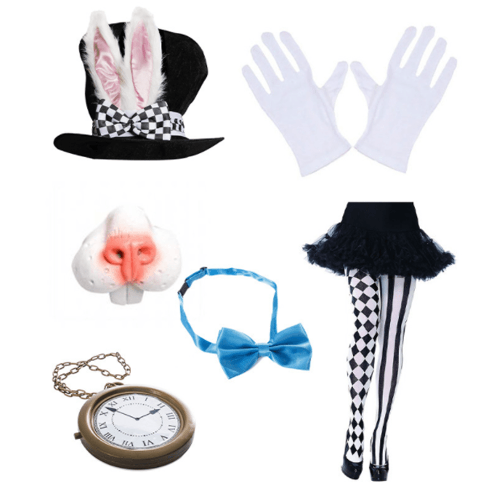 Easter hat props Easter costume plush bunny ears party dress up - Azufun