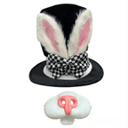 Easter hat props Easter costume plush bunny ears party dress up - Azufun
