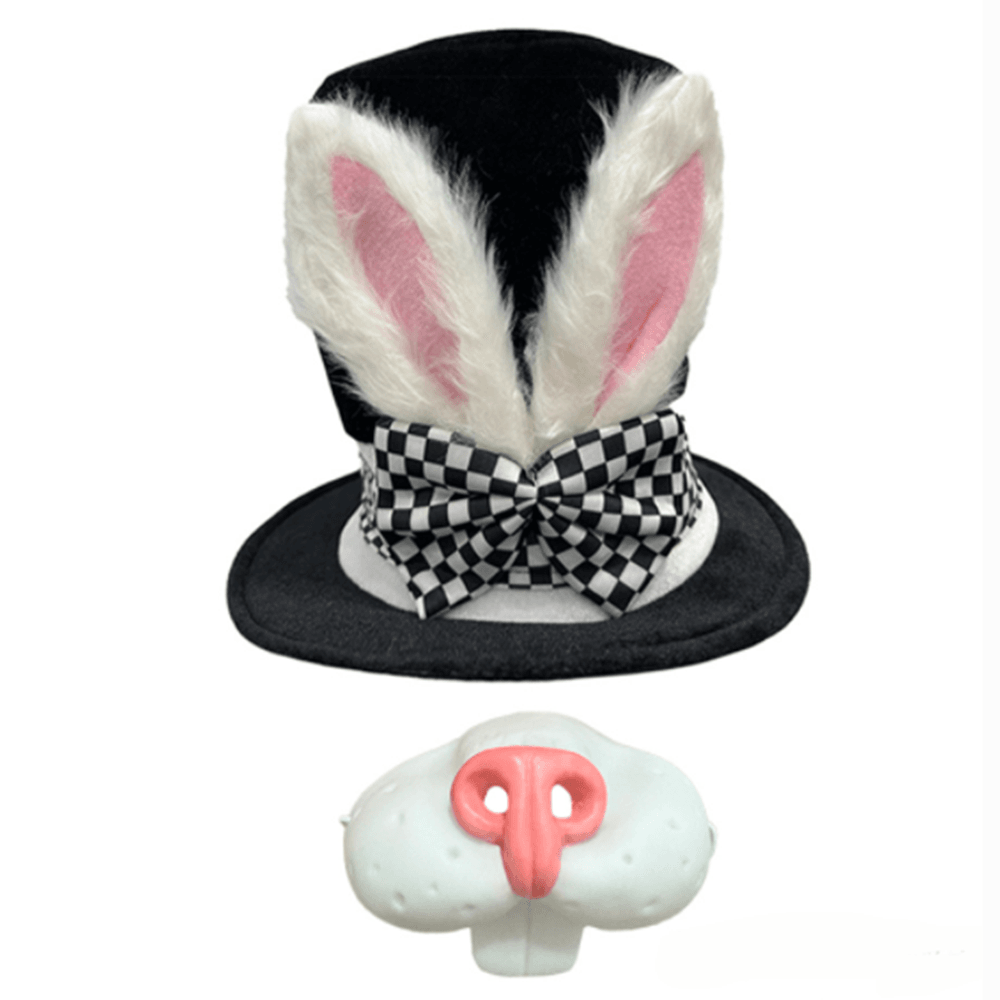 Easter hat props Easter costume plush bunny ears party dress up - Azufun