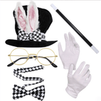 Easter hat props Easter costume plush bunny ears party dress up - Azufun