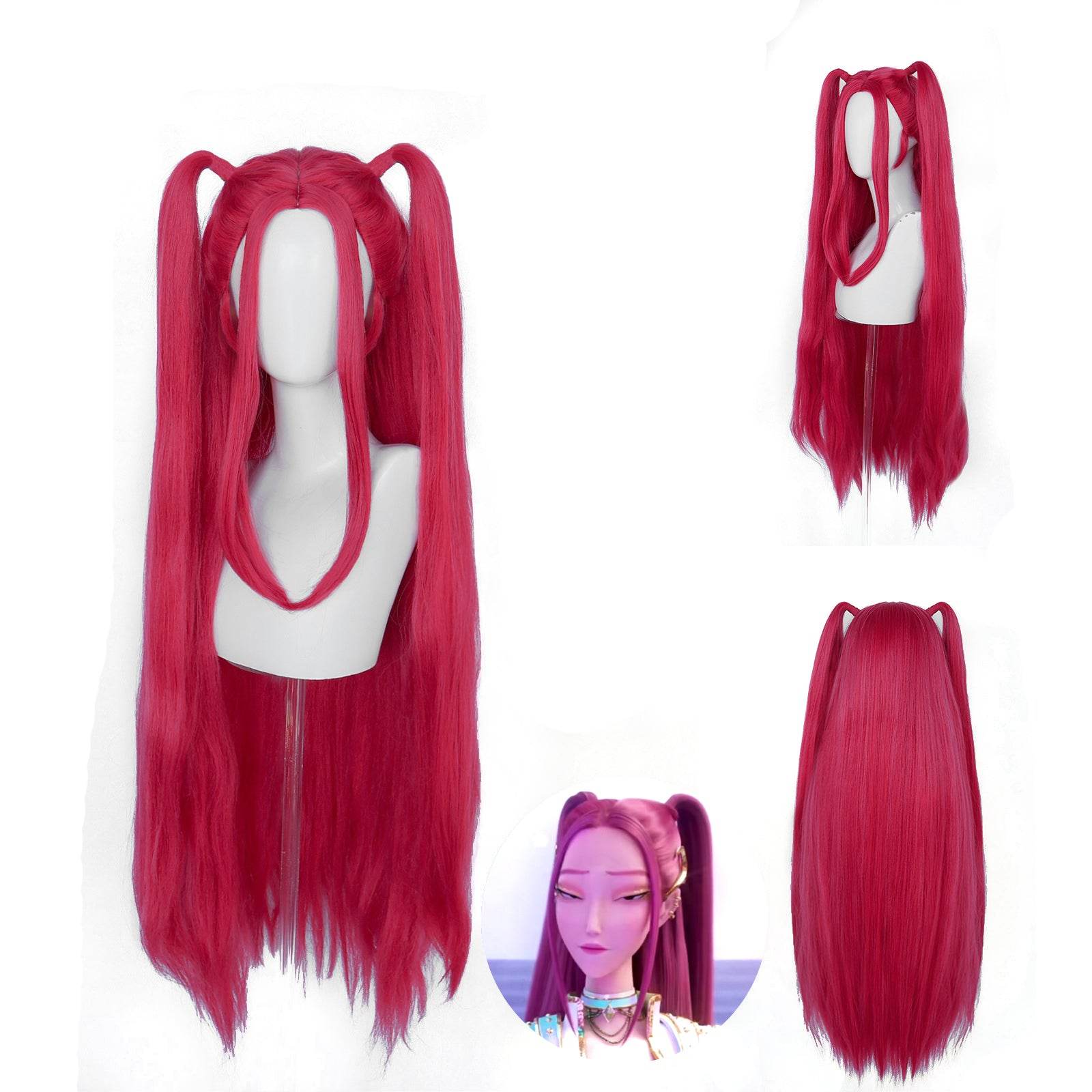 K-Pop: Demon Hunters mira Zoey rumi Cosplay Wig - Azufun