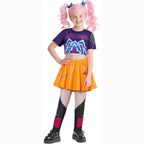 Movie KPop Demon Hunters Rumi Mira Zoey Cosplay Costume Dress Kids Girl Halloween - Azufun