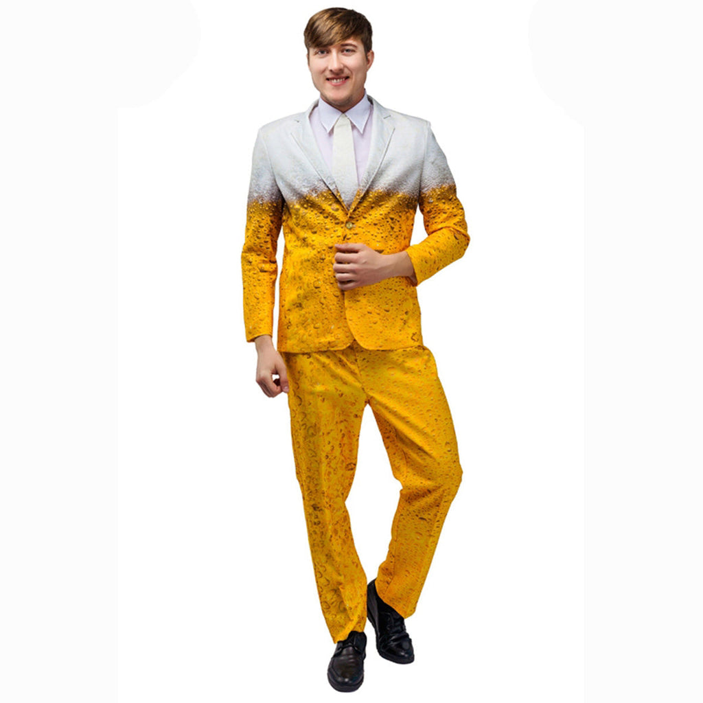 Beer Costume Funny Costume Oktoberfest Outfits Dress For Men Women Halloween Carnival - Azufun