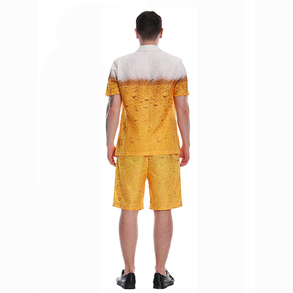 Beer Costume Funny Costume Oktoberfest Outfits Dress For Men Women Halloween Carnival - Azufun